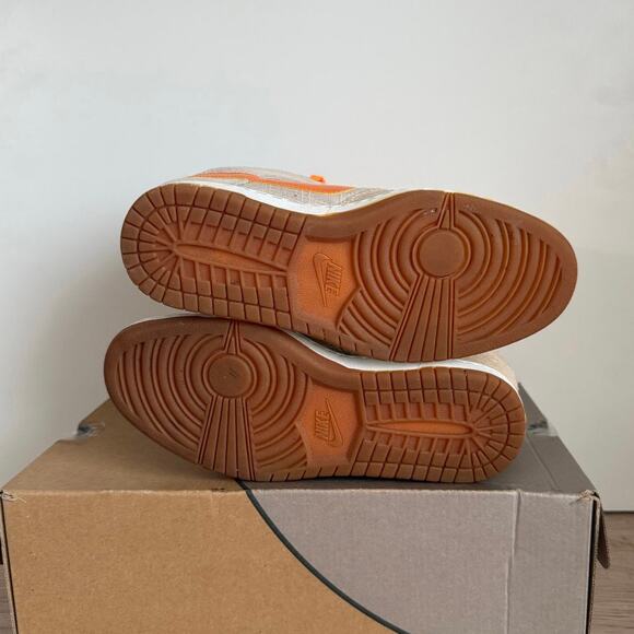 Nike Dunk Sky High Hidden Wedge Tan/Metallic Org Women Sneakers - SZ 8 - Picture 11 of 14